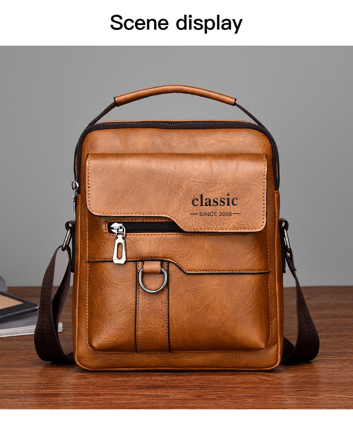 Classic Urban Crossbody: The Everyday Gentleman’s Leather Bag