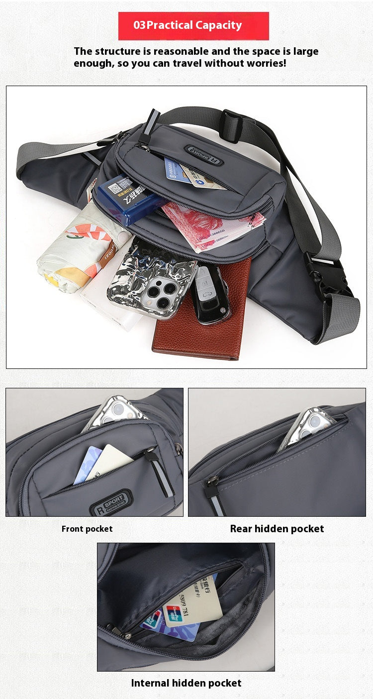 The Everyday Action Pack: Men’s Waterproof Waist & Crossbody Bag