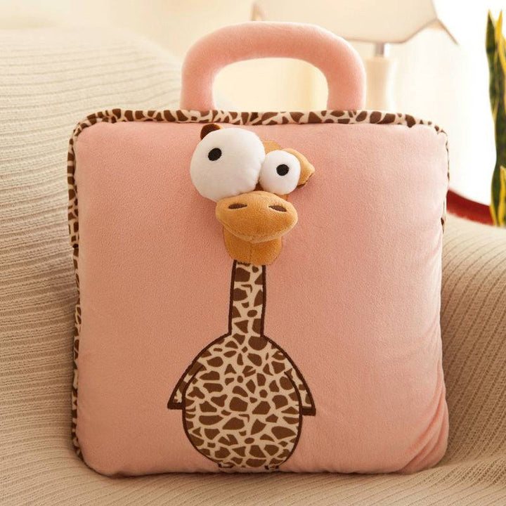 Functional Cartoon Folding Pillow Nap Blanket - Cute & Cozy 2-in-1 Design - All Inclusive Family Treasures