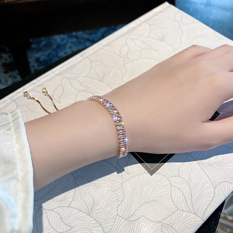 Rhinestone Adjustable Bracelet – Women’s Sparkle-Ready Statement Jewelry