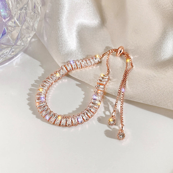 Rhinestone Adjustable Bracelet – Women’s Sparkle-Ready Statement Jewelry