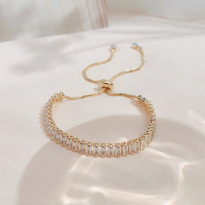 Rhinestone Adjustable Bracelet – Women’s Sparkle-Ready Statement Jewelry