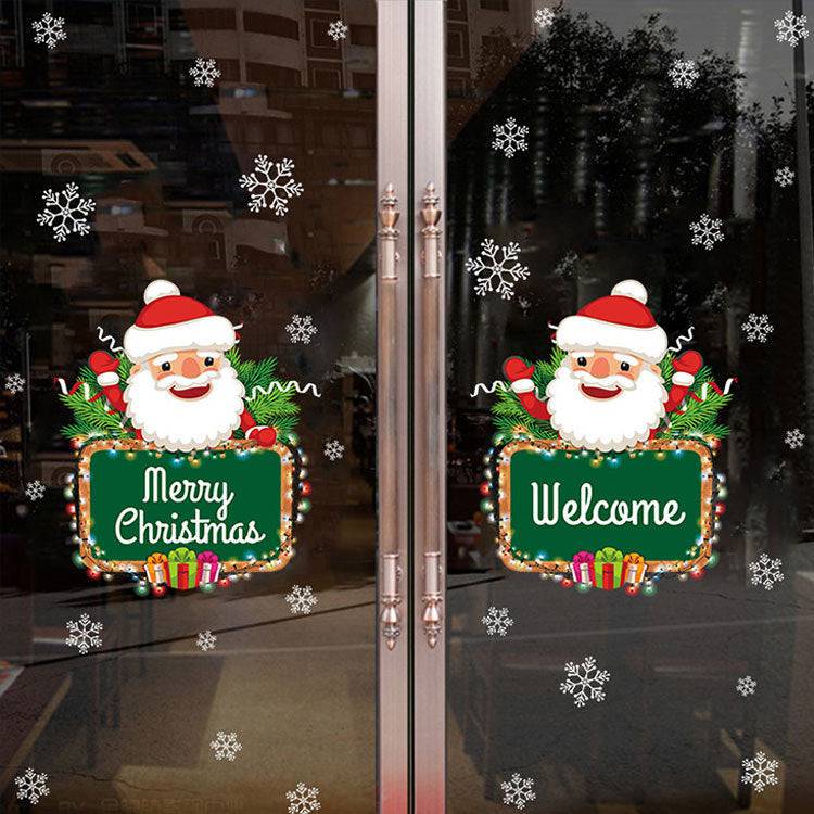 Festive Christmas Wall Stickers – Self-Adhesive Holiday Decor for Windows & Walls - All Inclusive Family Treasures