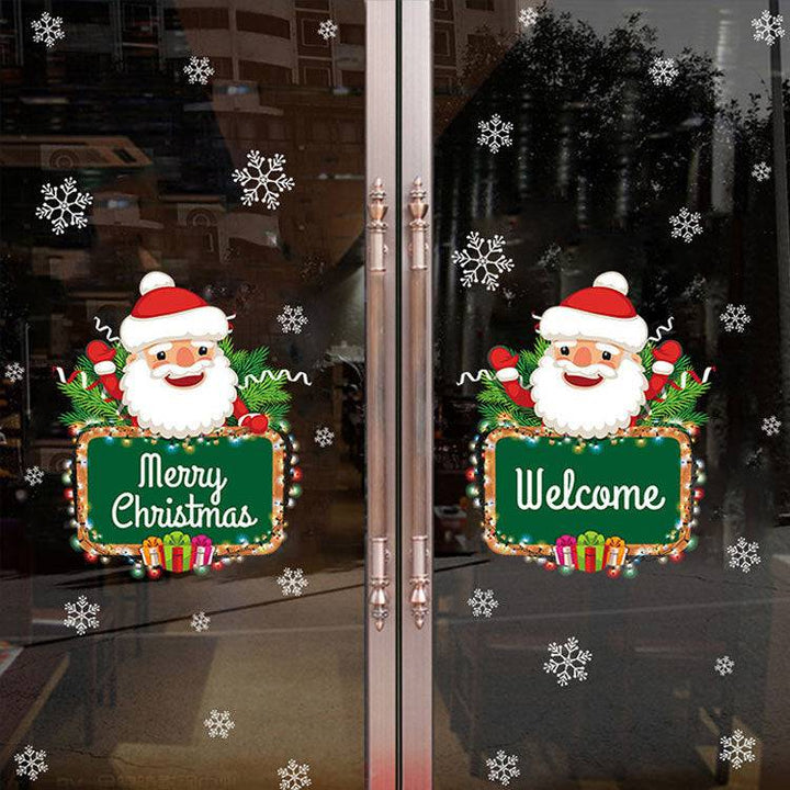 Festive Christmas Wall Stickers – Self-Adhesive Holiday Decor for Windows & Walls - All Inclusive Family Treasures
