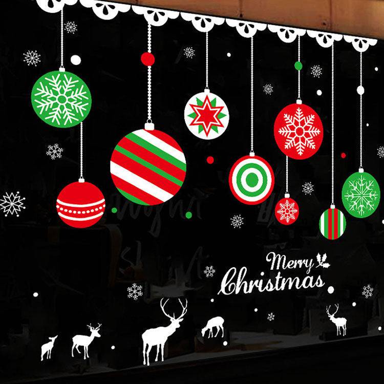 Festive Christmas Wall Stickers – Self-Adhesive Holiday Decor for Windows & Walls - All Inclusive Family Treasures