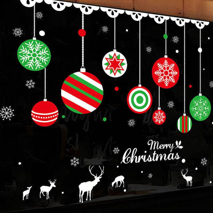 Festive Christmas Wall Stickers – Self-Adhesive Holiday Decor for Windows & Walls - All Inclusive Family Treasures