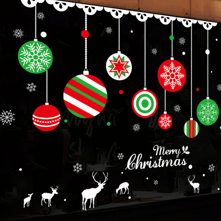 Festive Christmas Wall Stickers – Self-Adhesive Holiday Decor for Windows & Walls - All Inclusive Family Treasures