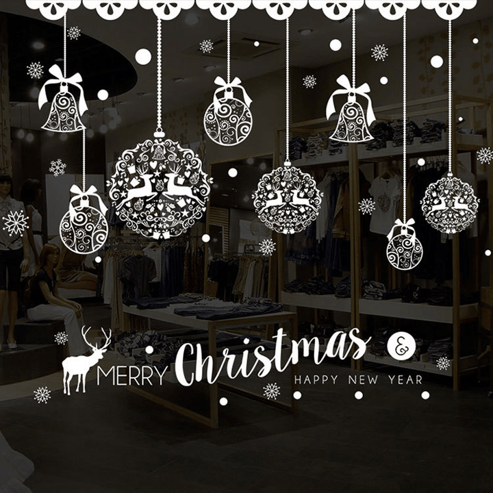 Festive Christmas Wall Stickers – Self-Adhesive Holiday Decor for Windows & Walls - All Inclusive Family Treasures