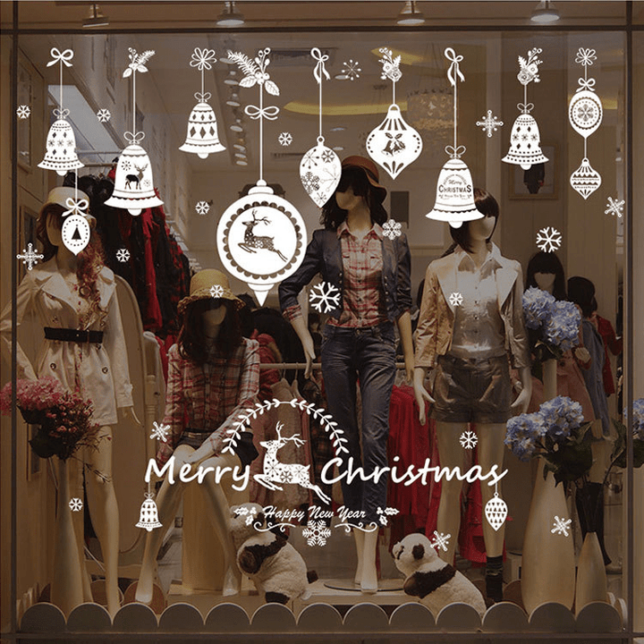 Festive Christmas Wall Stickers – Self-Adhesive Holiday Decor for Windows & Walls - All Inclusive Family Treasures