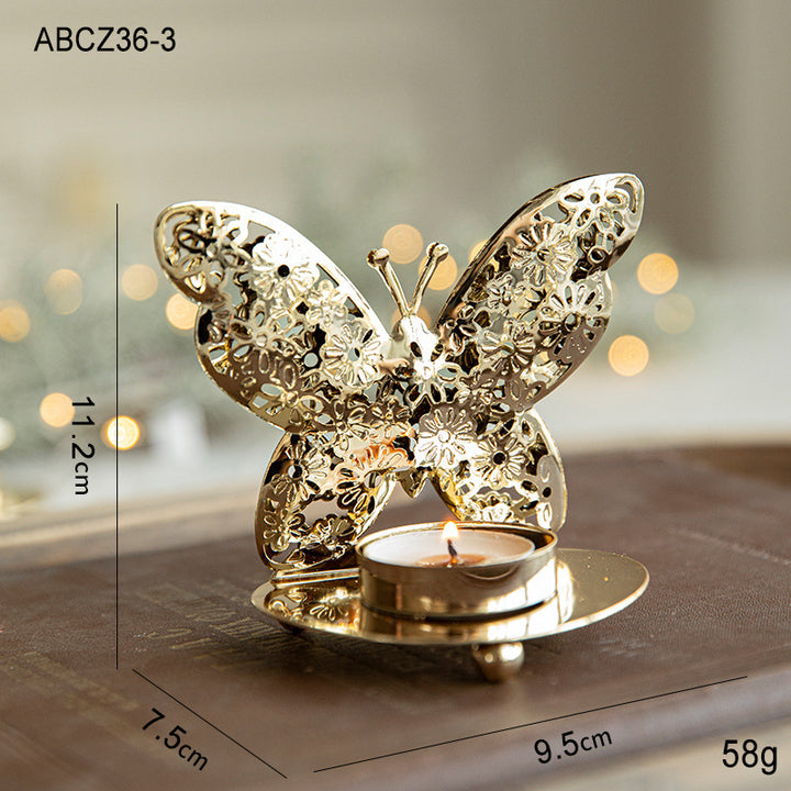 Golden Glow Christmas Candle Holders