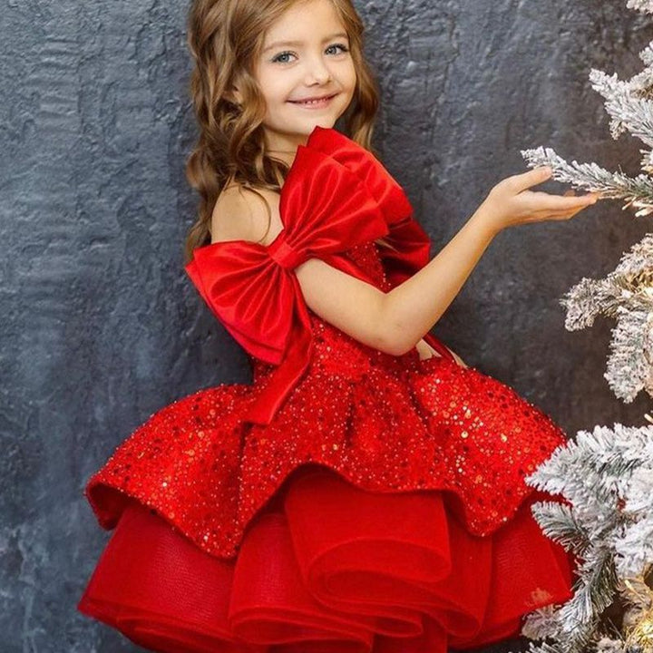 Dazzling Princess Dress with Layered Tulle & Statement Bows