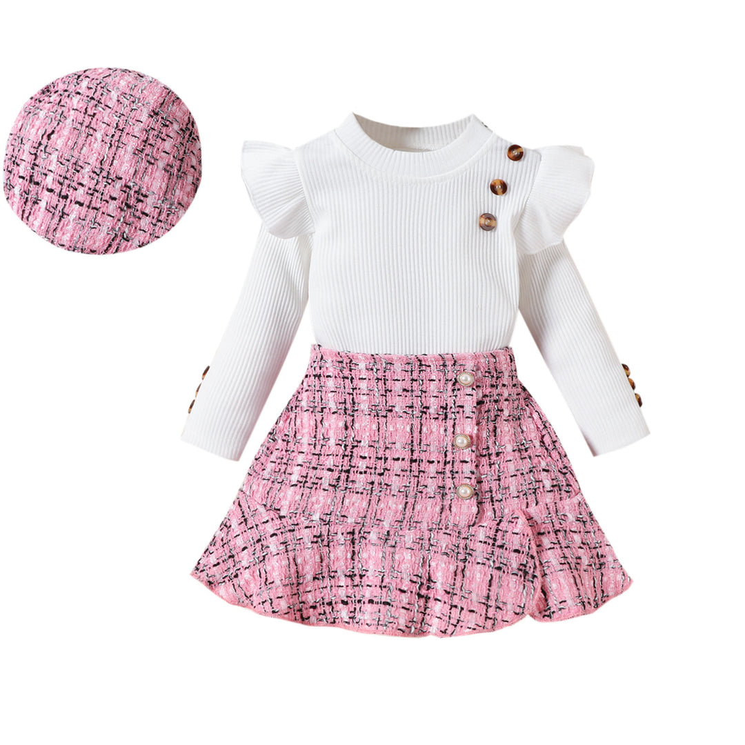 Chic & Sweet – 3-Piece Skirt Set for Little Fashionistas