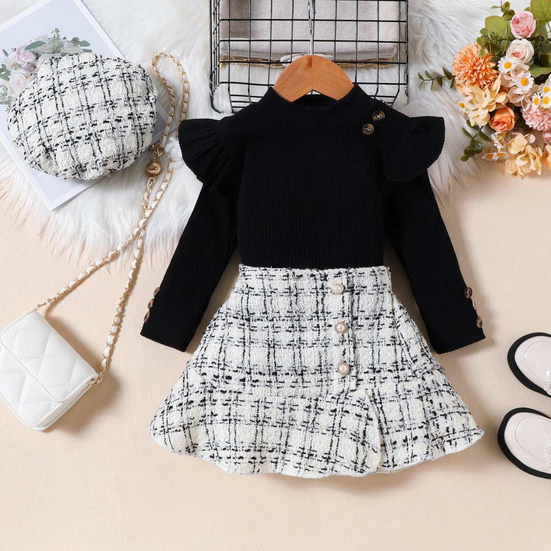 Chic & Sweet – 3-Piece Skirt Set for Little Fashionistas