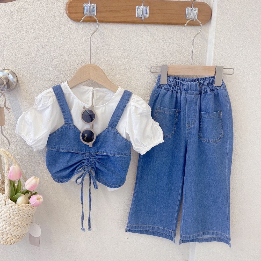 Denim Darling 3-Piece Set – Style That Grows With Her