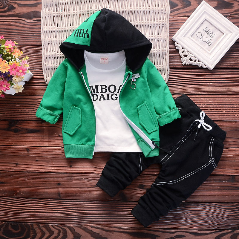 Mini Style Champ – 3-Piece Hoodie Set for Boys