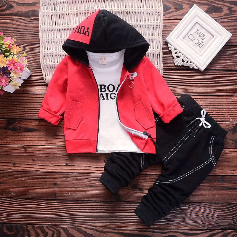 Mini Style Champ – 3-Piece Hoodie Set for Boys