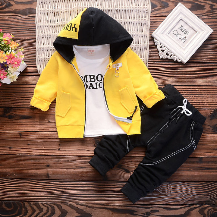 Mini Style Champ – 3-Piece Hoodie Set for Boys