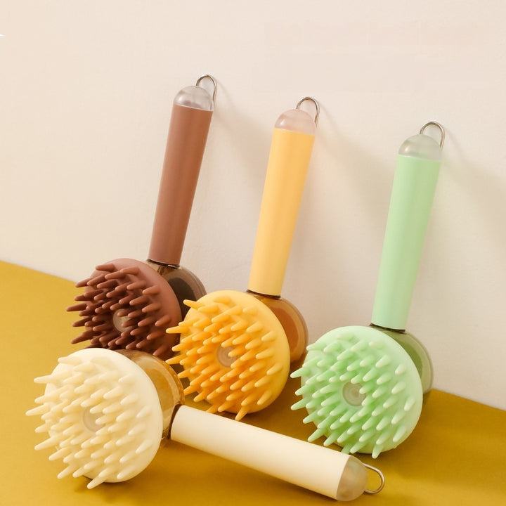 GentleGlow 3-in-1 Pet Bath Brush with Liquid Dispenser