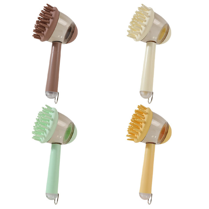GentleGlow 3-in-1 Pet Bath Brush with Liquid Dispenser