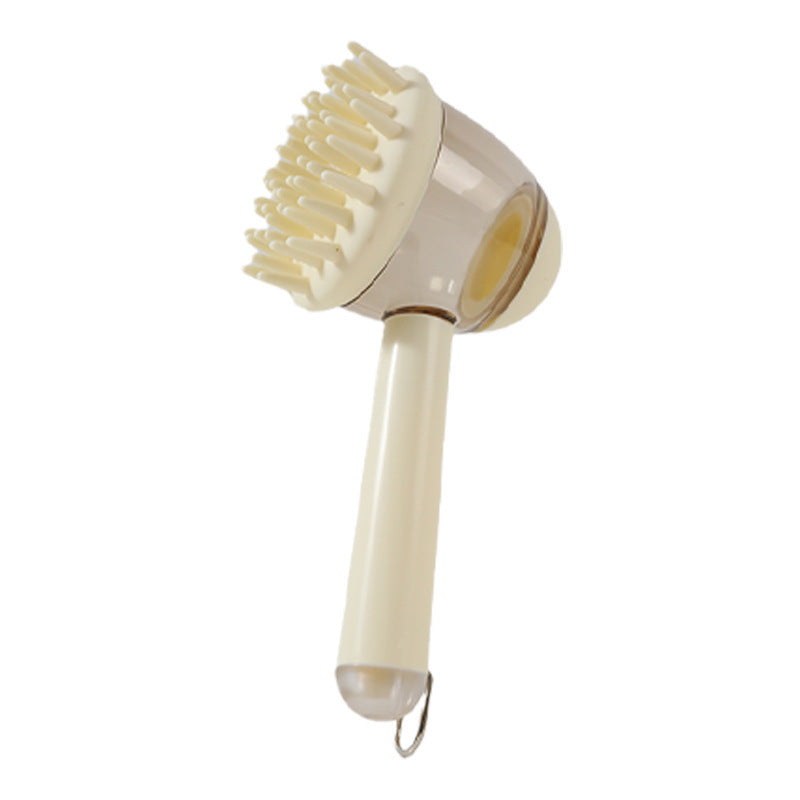 GentleGlow 3-in-1 Pet Bath Brush with Liquid Dispenser