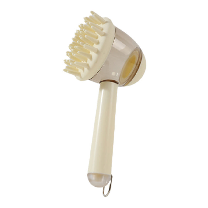 GentleGlow 3-in-1 Pet Bath Brush with Liquid Dispenser