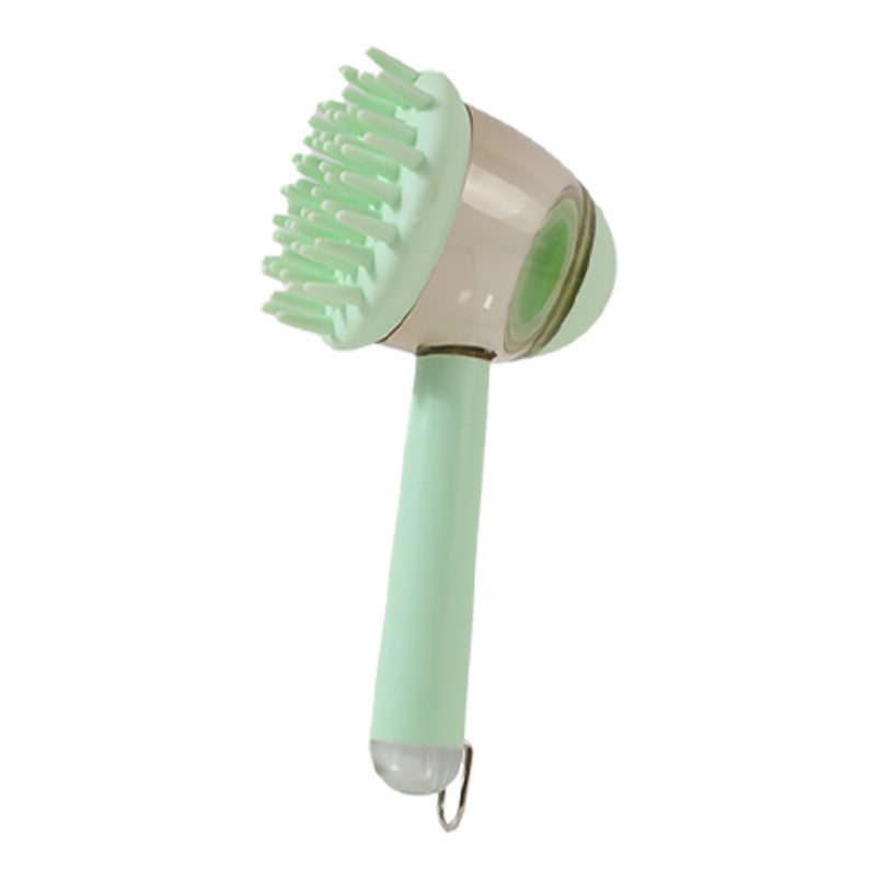 GentleGlow 3-in-1 Pet Bath Brush with Liquid Dispenser