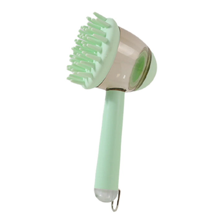 GentleGlow 3-in-1 Pet Bath Brush with Liquid Dispenser