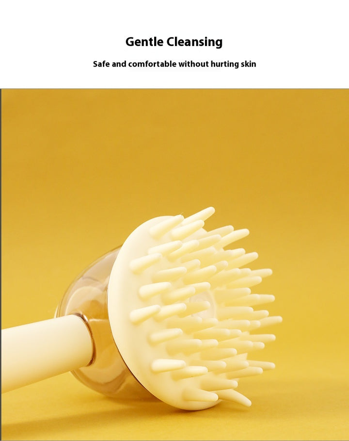 GentleGlow 3-in-1 Pet Bath Brush with Liquid Dispenser