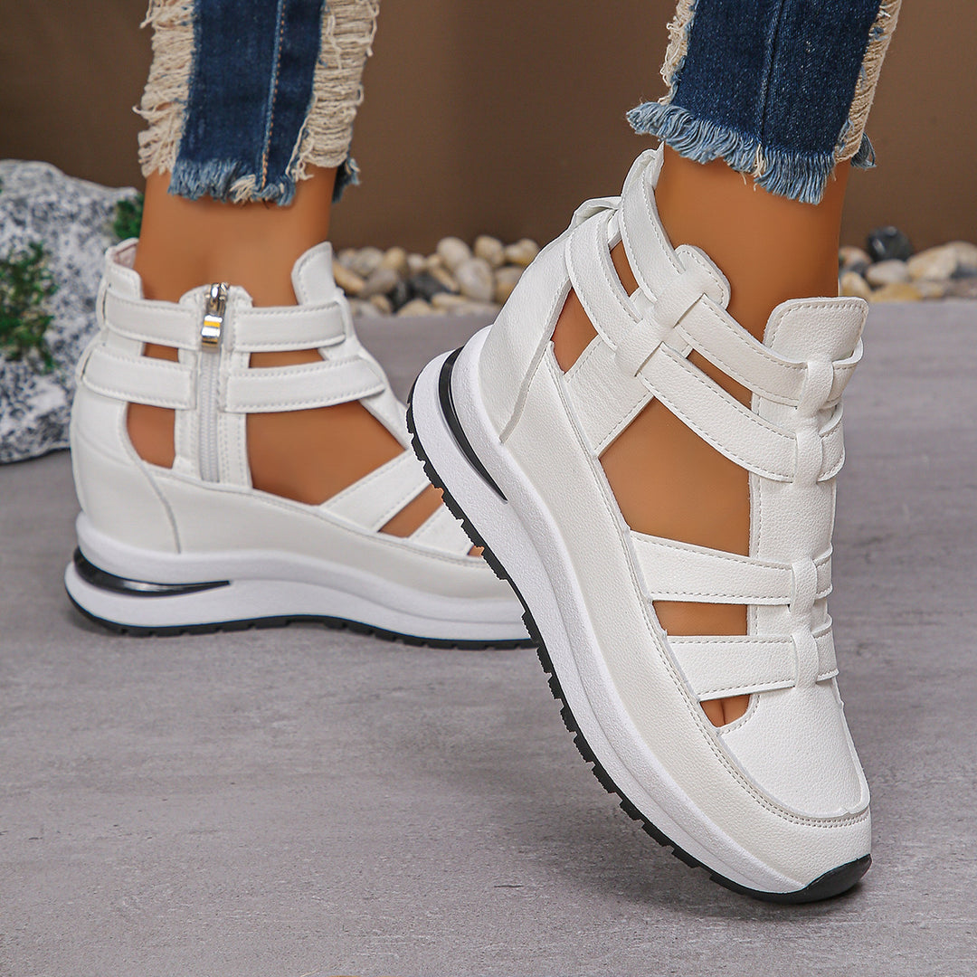 Street Luxe Gladiator Sneakers – Bold Looks, Breezy Comfort
