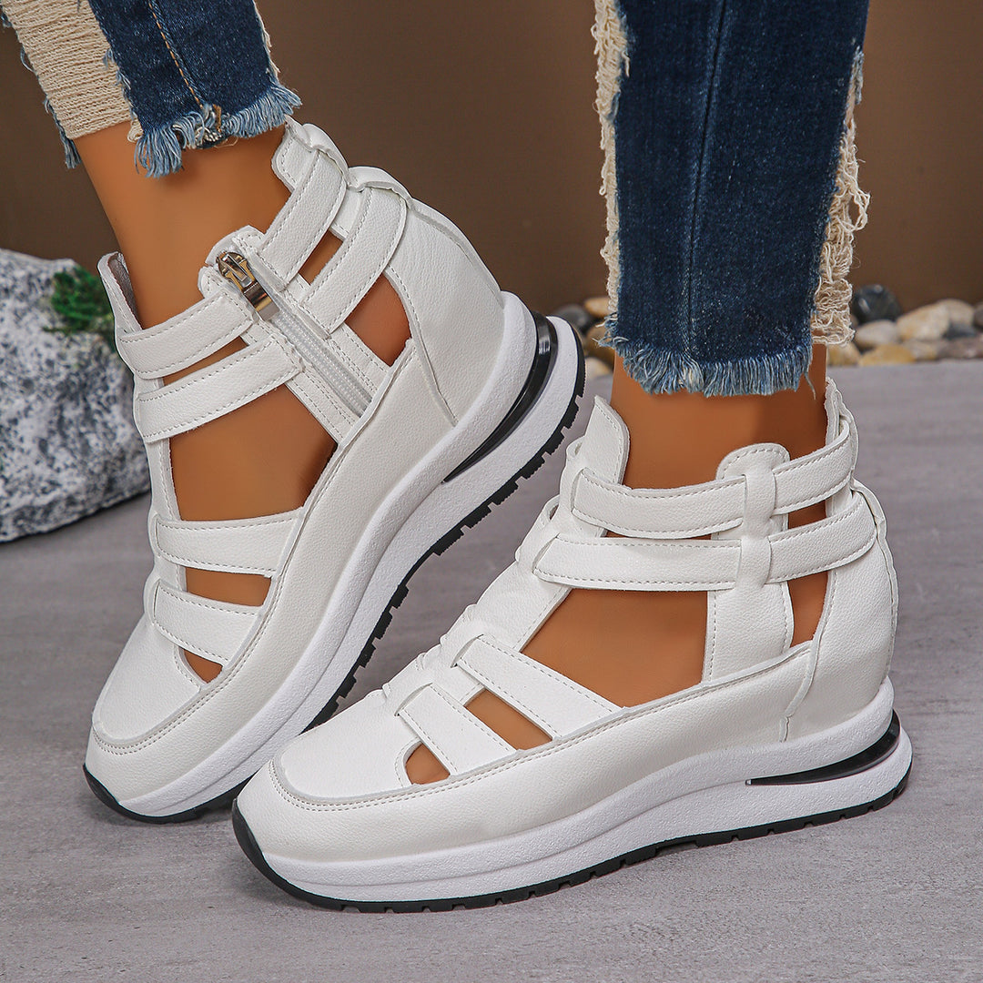 Street Luxe Gladiator Sneakers – Bold Looks, Breezy Comfort