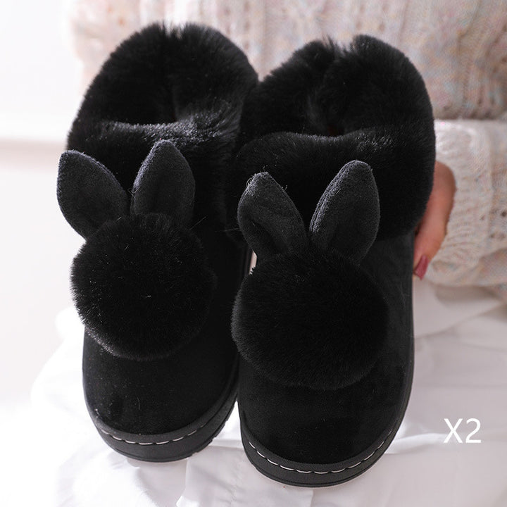 Snuggle into Cuteness with Bunny-Ear Winter Slippers