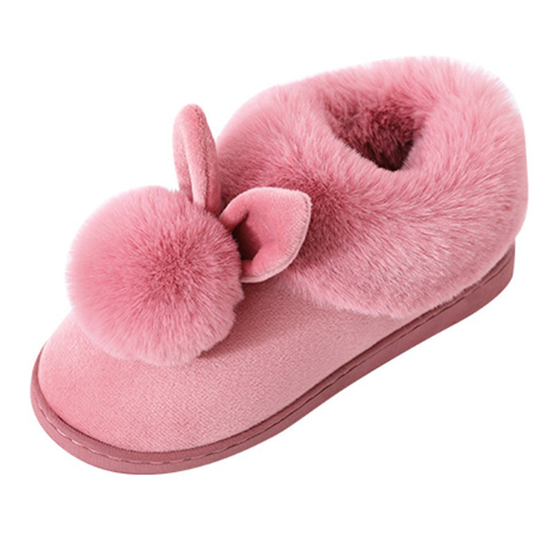 Snuggle into Cuteness with Bunny-Ear Winter Slippers