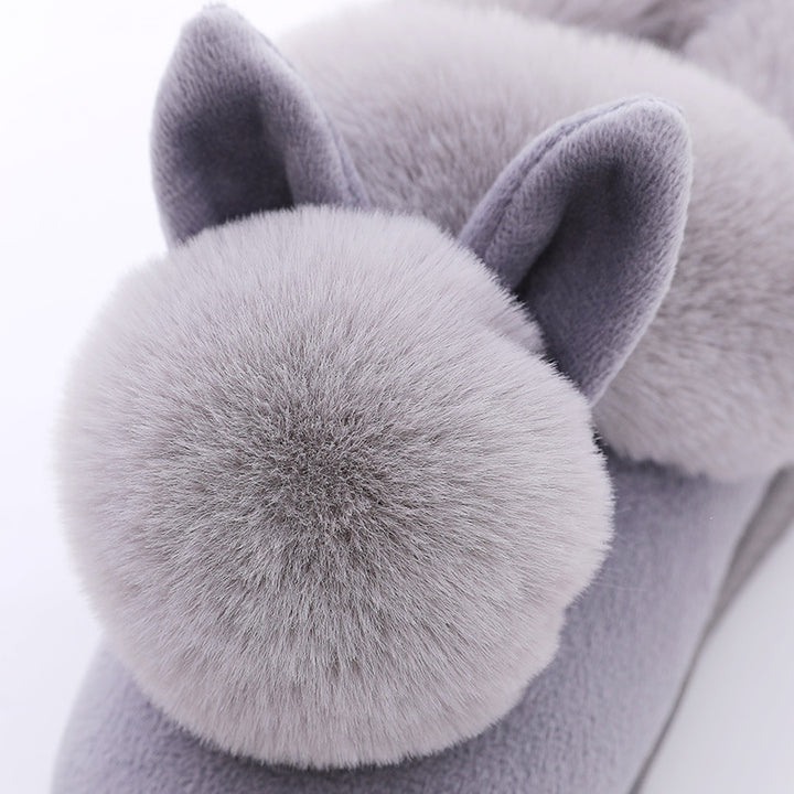 Snuggle into Cuteness with Bunny-Ear Winter Slippers