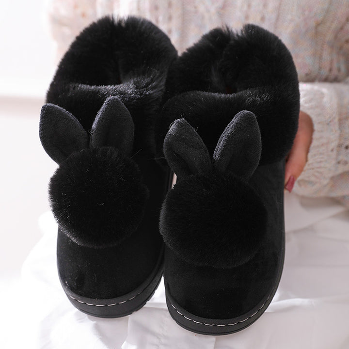 Snuggle into Cuteness with Bunny-Ear Winter Slippers