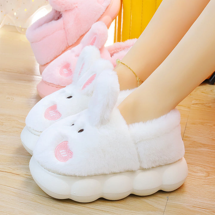 Cloud Bunny Bliss – Ultra-Plush Non-Slip Slippers for Women