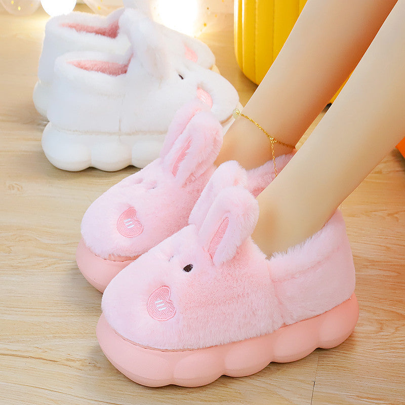 Cloud Bunny Bliss – Ultra-Plush Non-Slip Slippers for Women