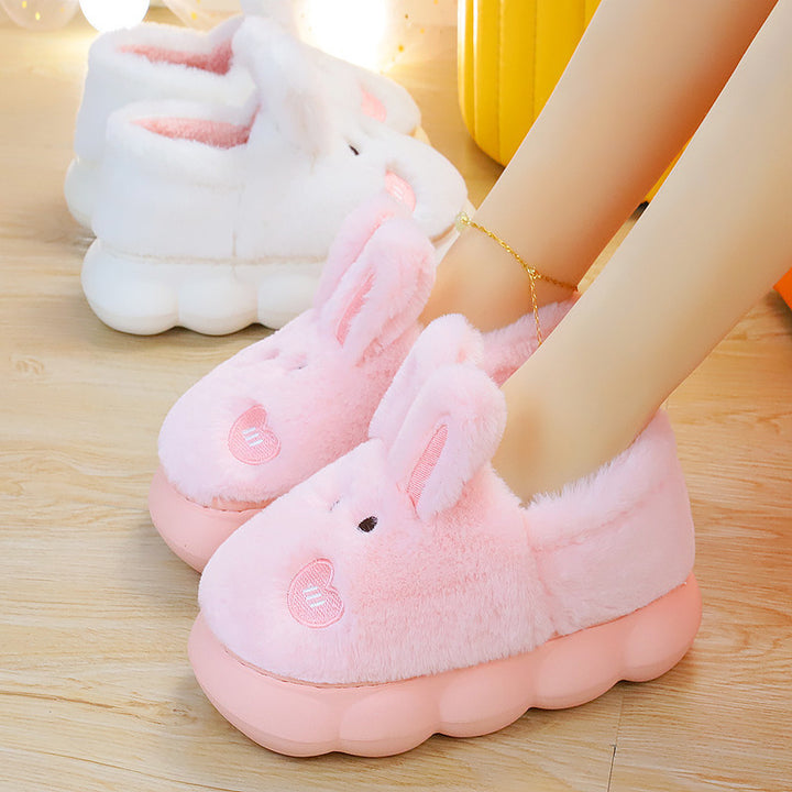 Cloud Bunny Bliss – Ultra-Plush Non-Slip Slippers for Women