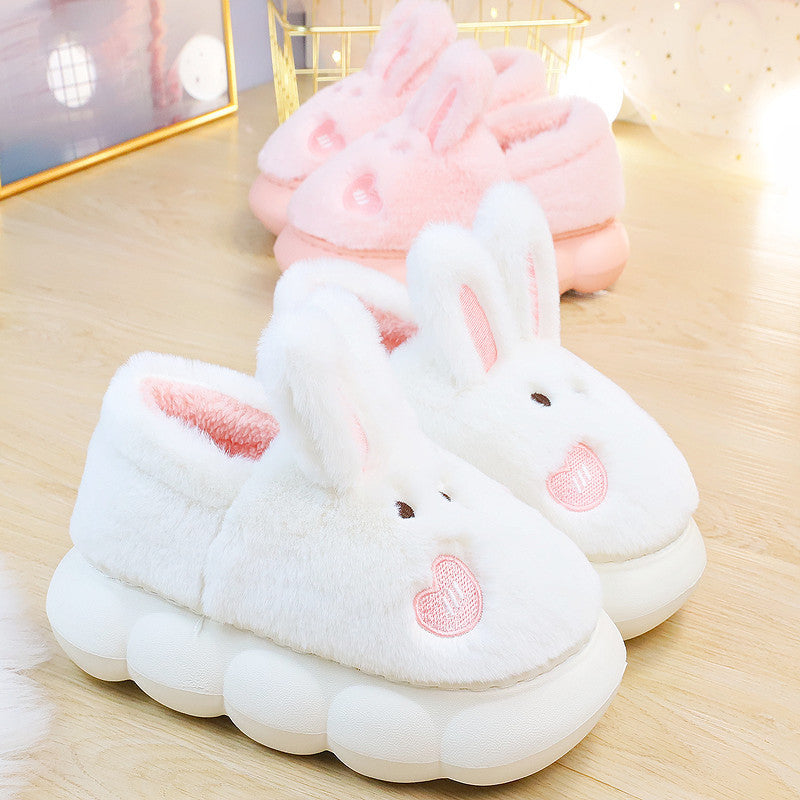 Cloud Bunny Bliss – Ultra-Plush Non-Slip Slippers for Women