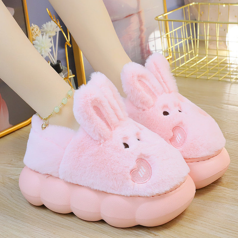 Cloud Bunny Bliss – Ultra-Plush Non-Slip Slippers for Women