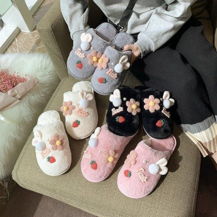 Berry Sweet & Cozy Plush Slippers