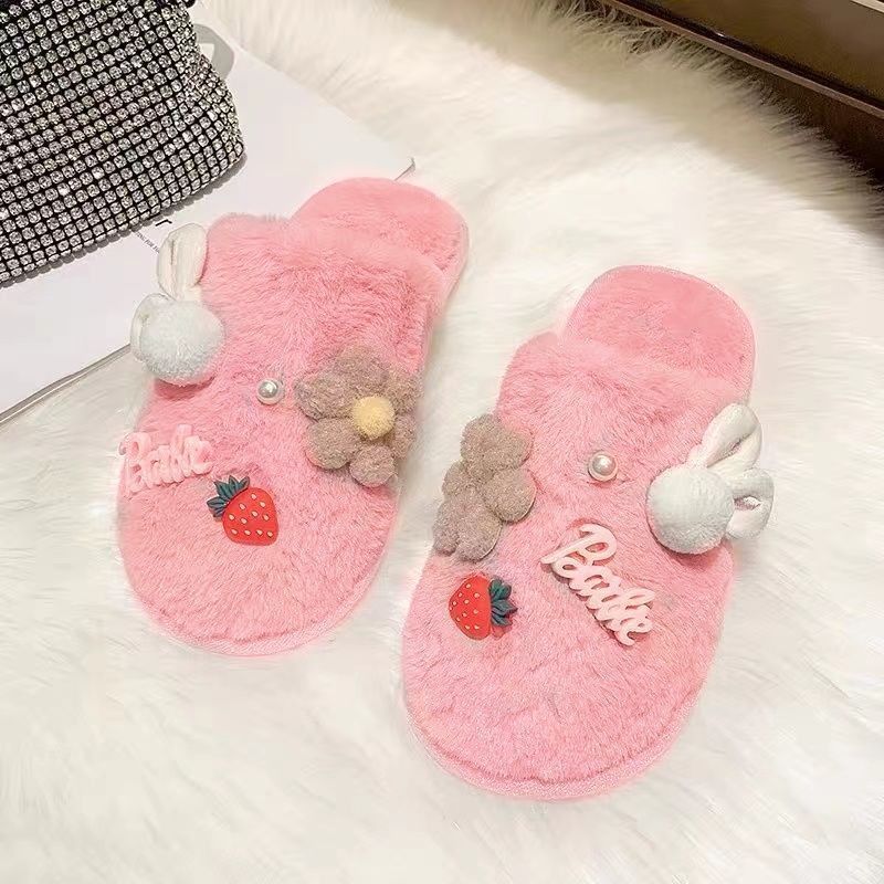 Berry Sweet & Cozy Plush Slippers