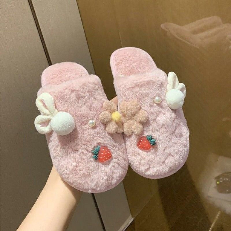 Berry Sweet & Cozy Plush Slippers