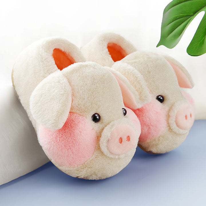 Snuggle-Ready Piggy Slippers for Ultimate Comfort