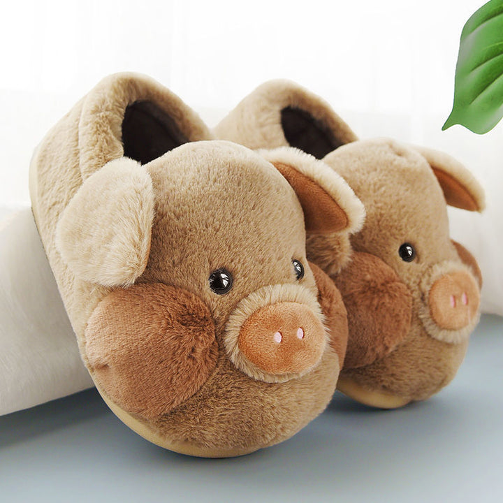 Snuggle-Ready Piggy Slippers for Ultimate Comfort