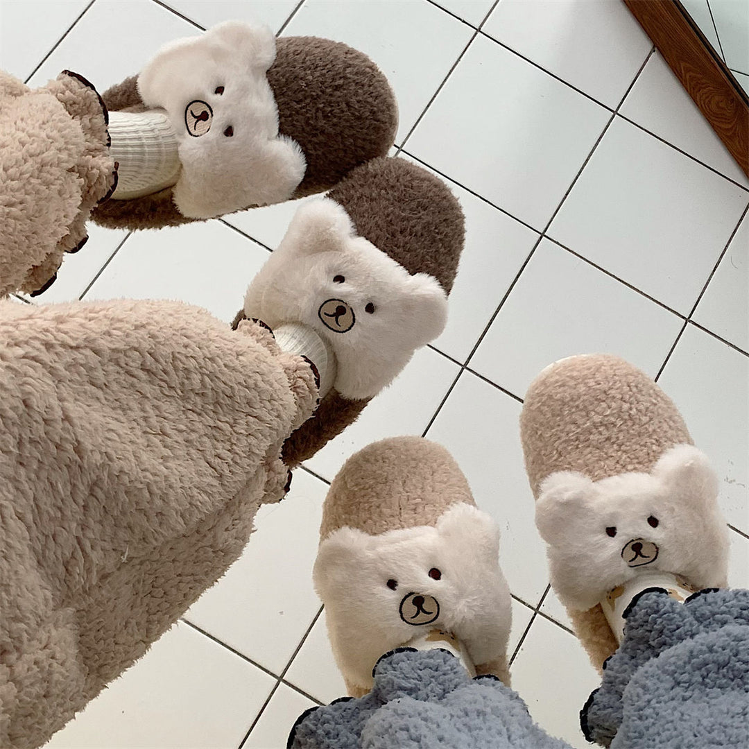 Teddy Snuggles Plush Slippers – The Cutest Comfort for Every Step