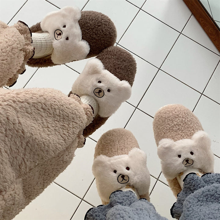 Teddy Snuggles Plush Slippers – The Cutest Comfort for Every Step
