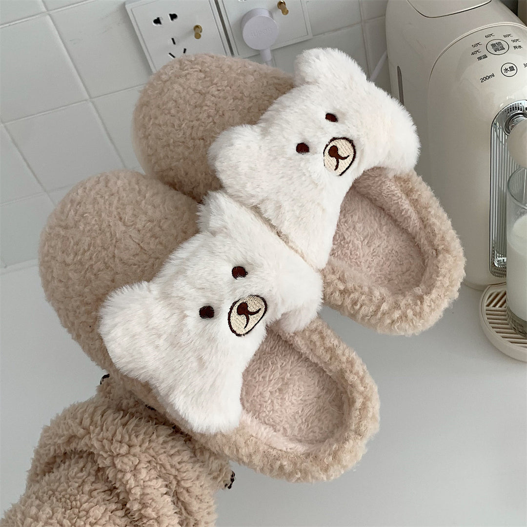 Teddy Snuggles Plush Slippers – The Cutest Comfort for Every Step