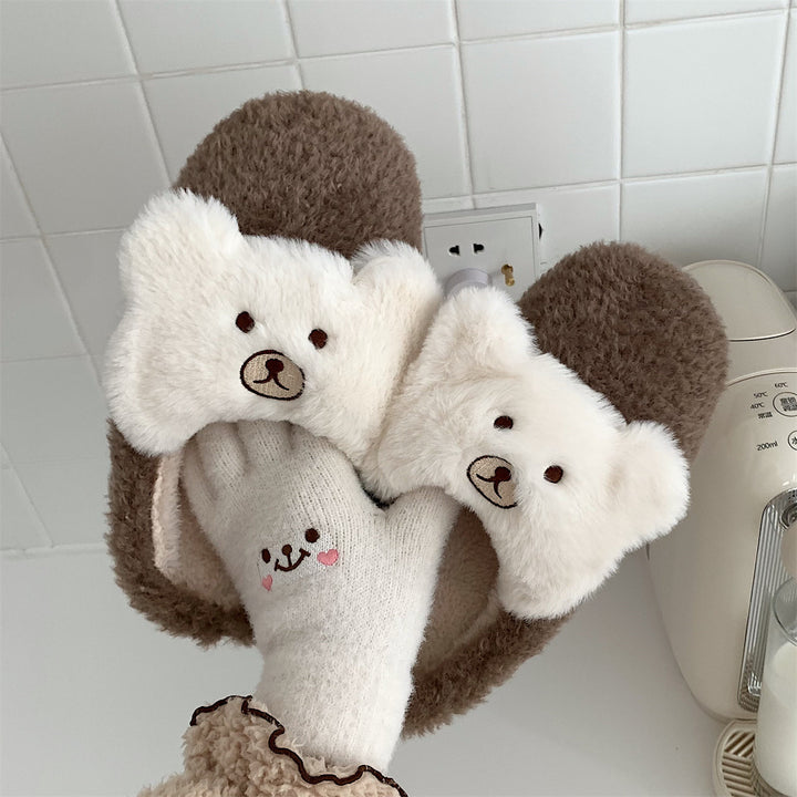 Teddy Snuggles Plush Slippers – The Cutest Comfort for Every Step