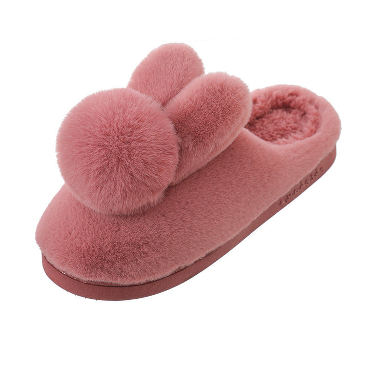 Plush Puff Bunny Slippers