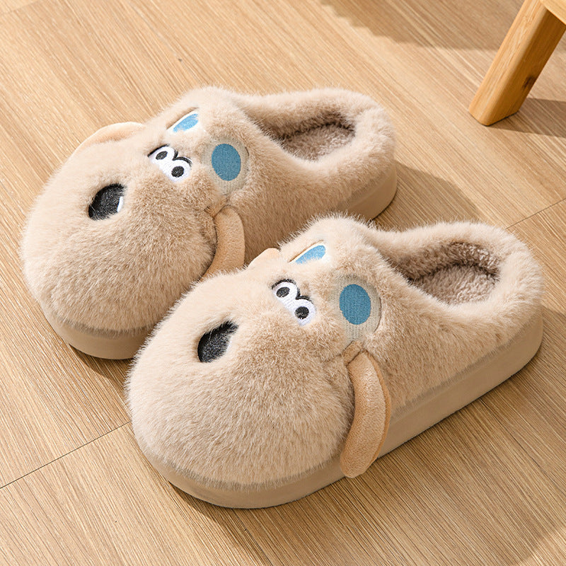 Cozy Canine Charm: Dog Plush Winter Slippers